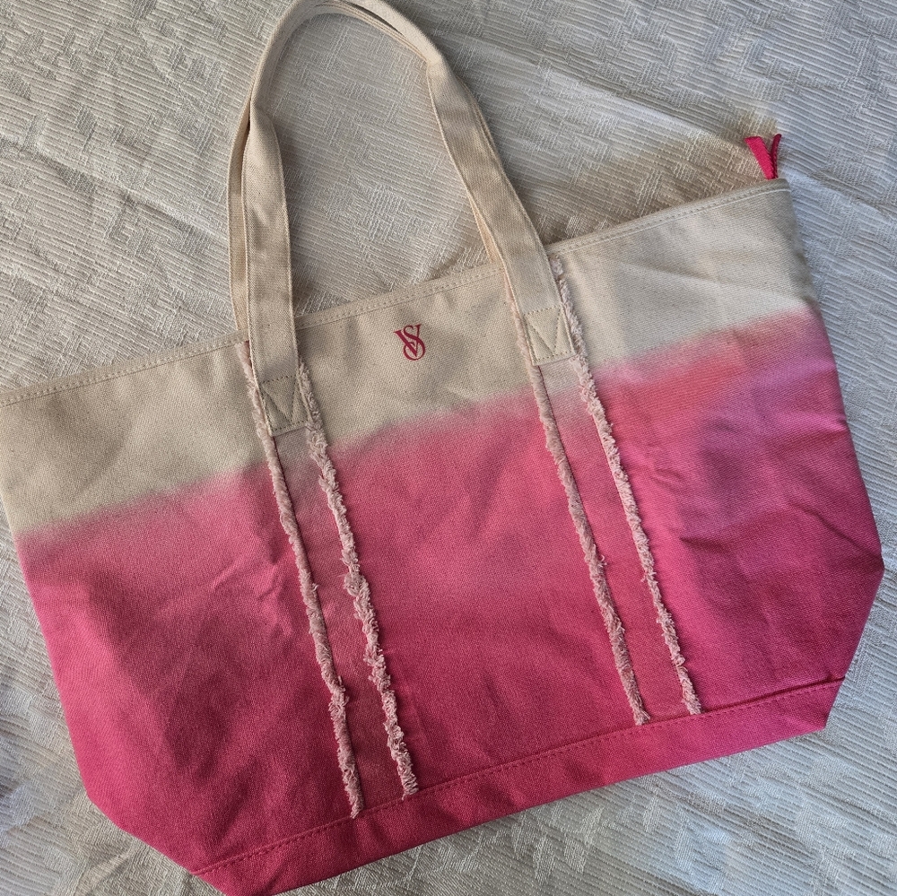 Nwot Victoria's Secret Pink Ombre Tote Bag